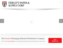 Tablet Screenshot of fidelitypaper.com